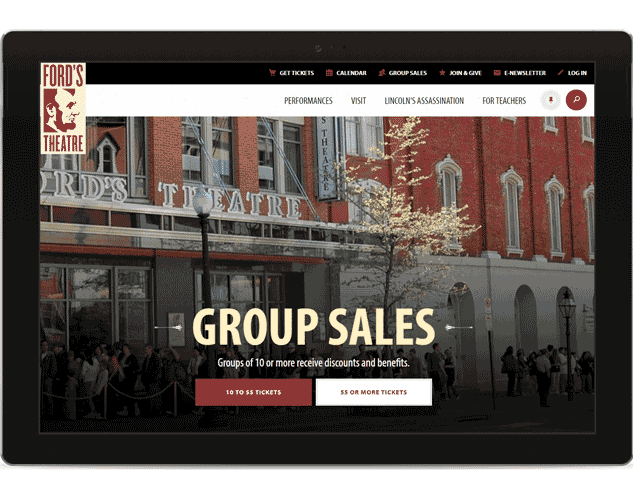 ford's theatre group sales