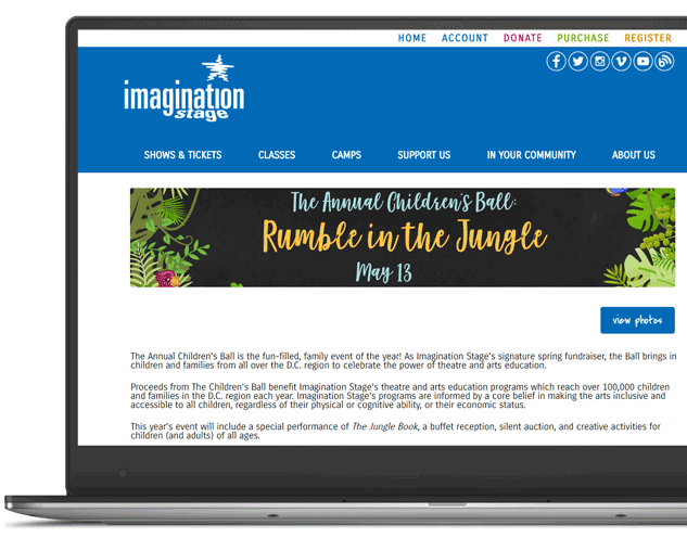 Imagination Stage event screenshot