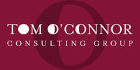 Tom O'Connor consulting group logo of their name on a red rectangle