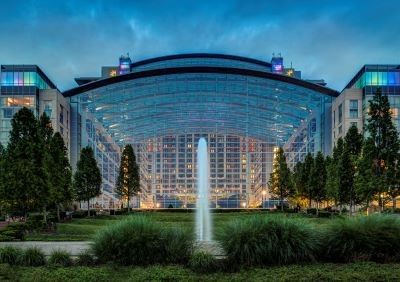 Photograph of the exterior of Gaylord National Resort & Convention Center