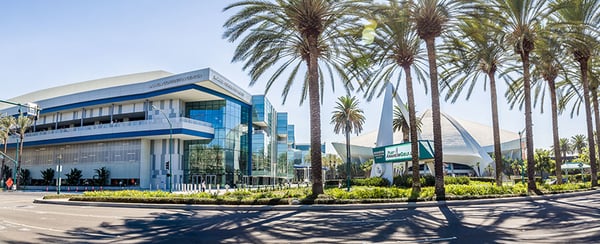 Photo of the exterior of Anaheim Convention Center