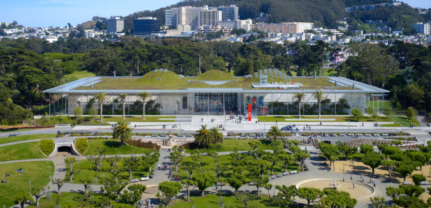 Exterior image of the California Academy of Sciences