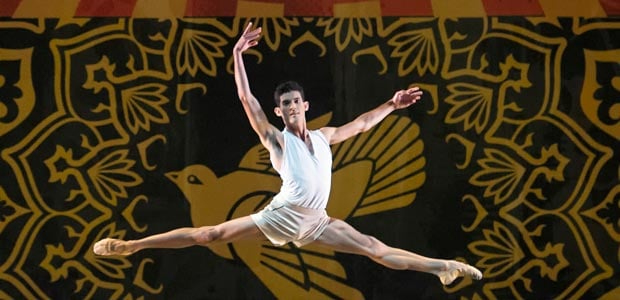 Renan Cerdeiro in Heatscape. Choreography by Justin Peck. Photo © Gene Schiavone.