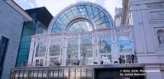Royal Opera House, exterior. © ROH, 2018. Photographed by James Bellorini.