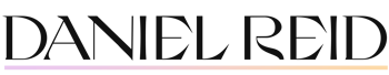 Daniel Redi logo, name in black on a white background. 