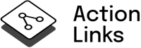 Action Links logo in black
