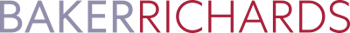 Baker Richards logo in grey and red