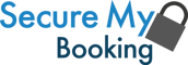 Secure My Booking logo in blue and grey