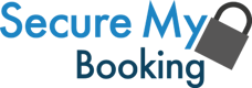 Secure My Booking logo in blue and grey