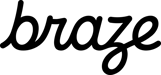 Braze's logo in black text.