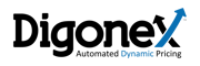 Digonex's logo in black and blue text