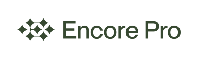 Encore Pro's logo in dark green text