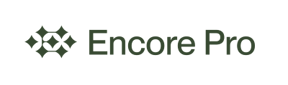 Encore Pro's logo in dark green text