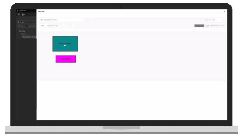 Seat map views in Tessitura browser