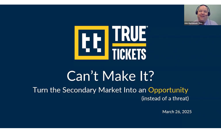 Can't make it? Turn the secondary market into an opportunity