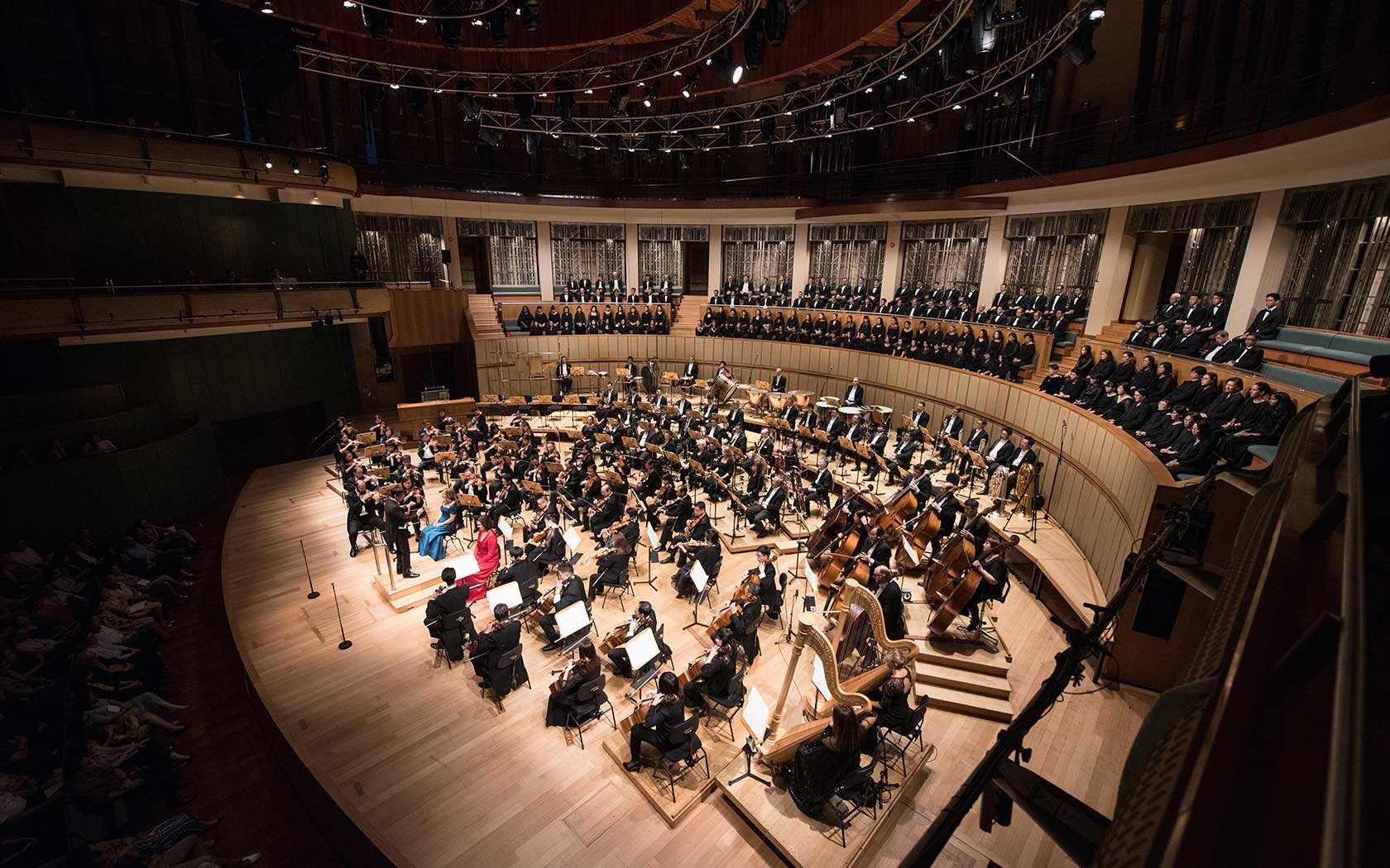 Image of performance at Esplanade Concert Hall.