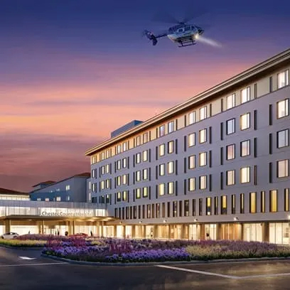 Helicopter of hospital