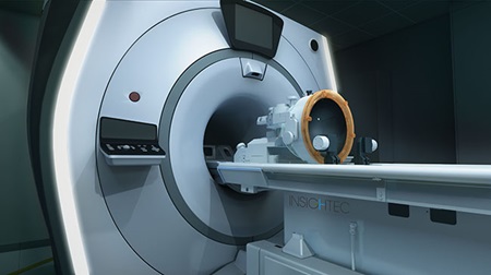 Machine used for focused ultrasound procedures.