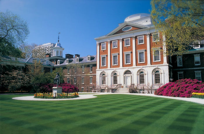 Pennsylvania Hospital in the spring