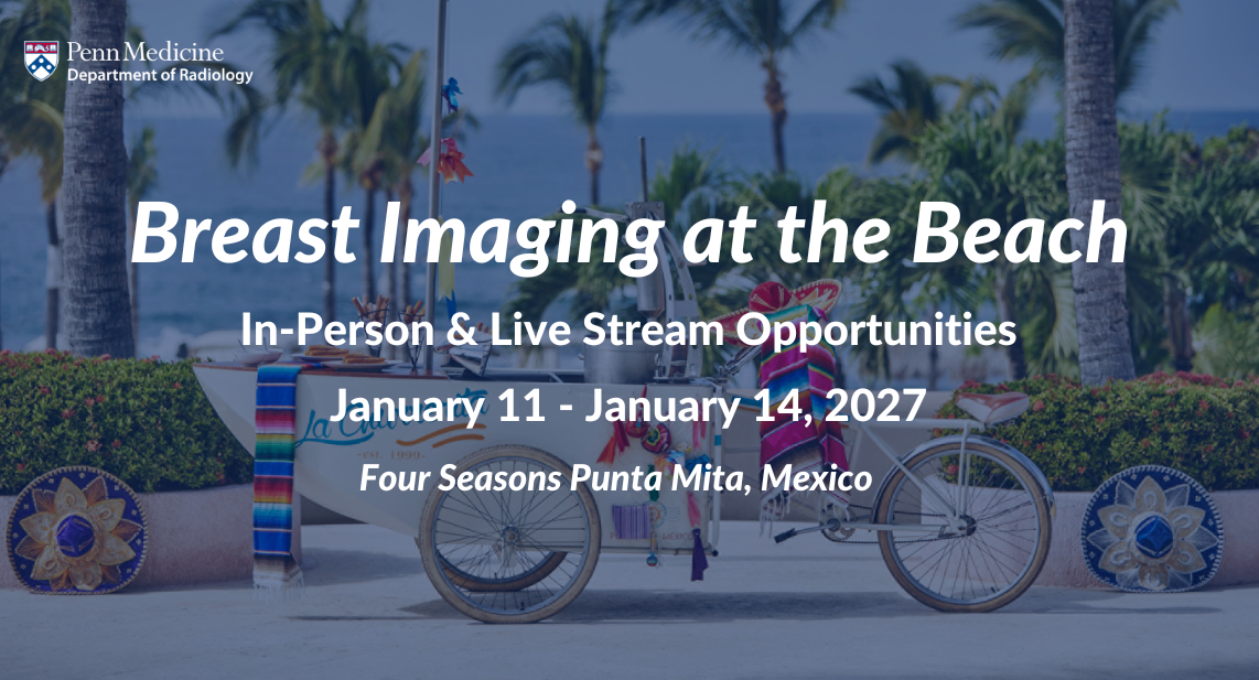 Flyer for our breast imaging in the Caribbean course
