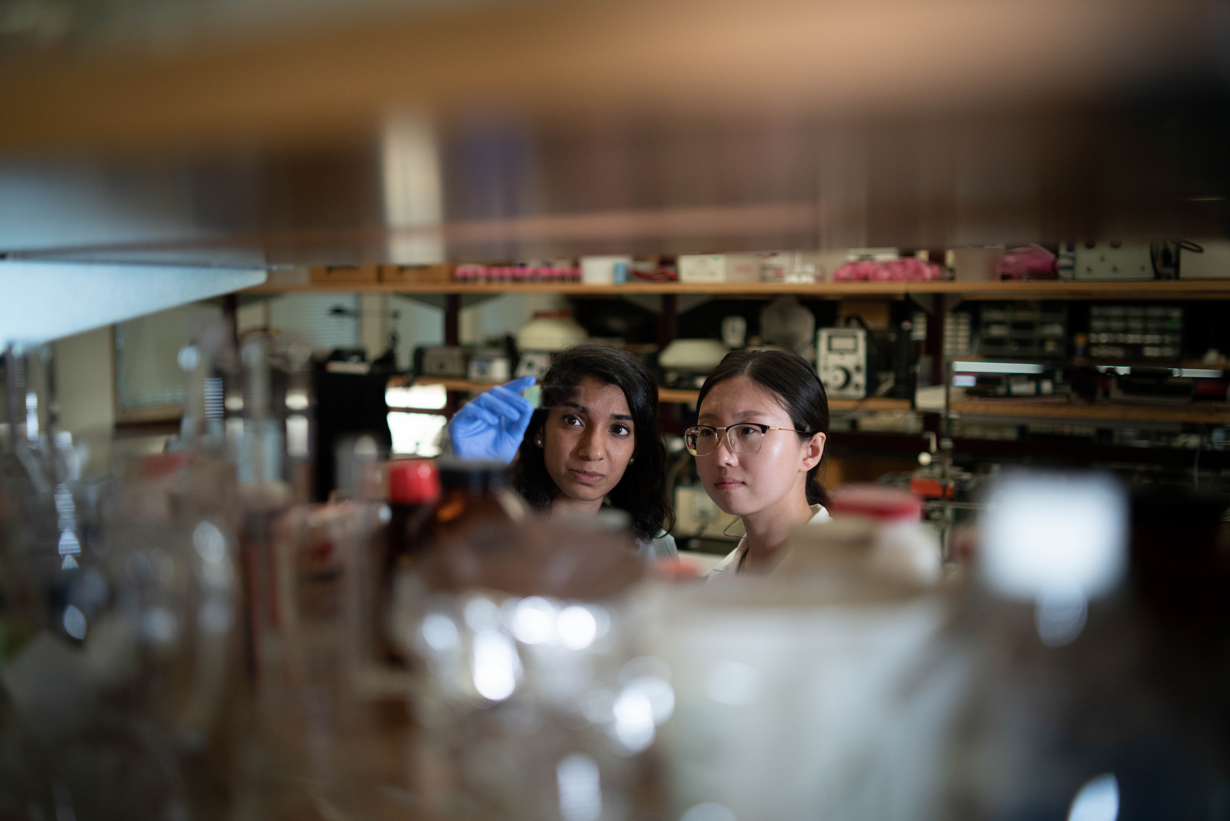 Photo of lab technicians working