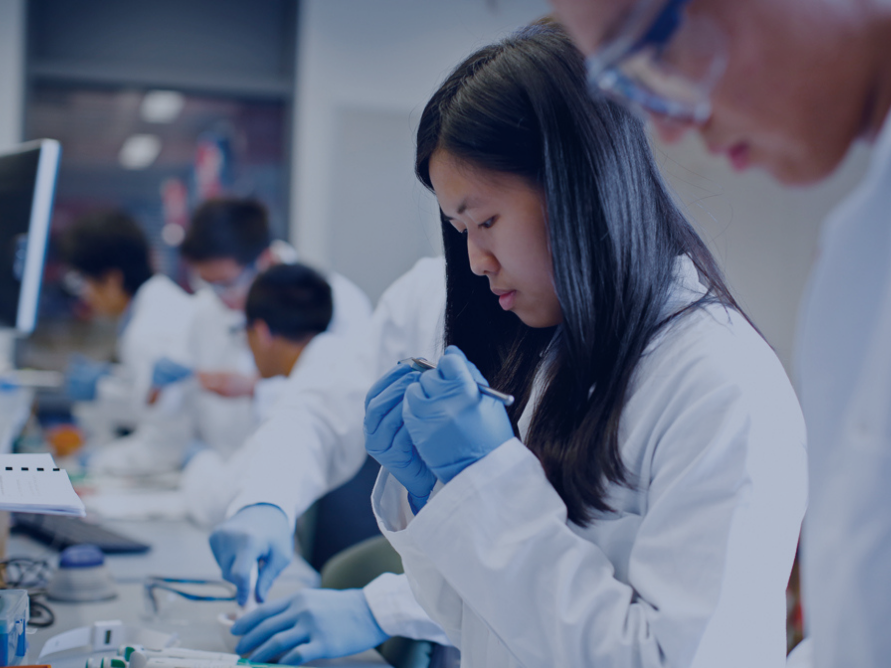 Bioengineering professional at work