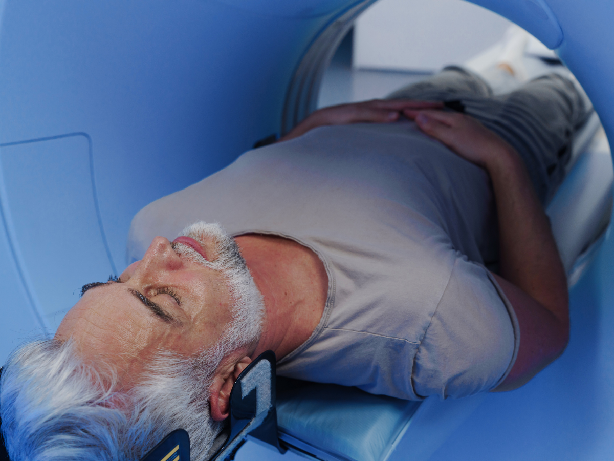 Man getting a scan
