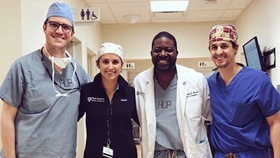 Visiting students in hospital