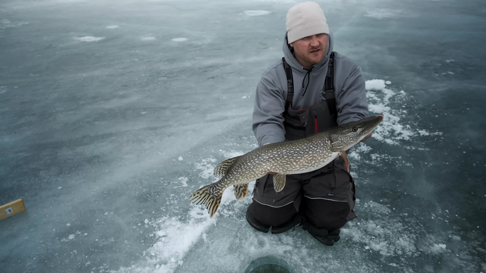 Ice Fishing Last Mountain Lake with Saskatchewan Outdoors Guide Service
