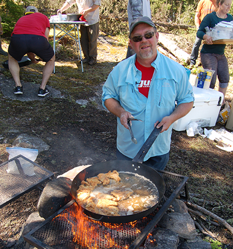 shore lunch fishing northern Saskatchewan