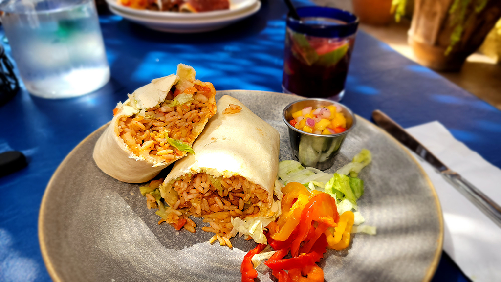 Las Palapas vegan meal