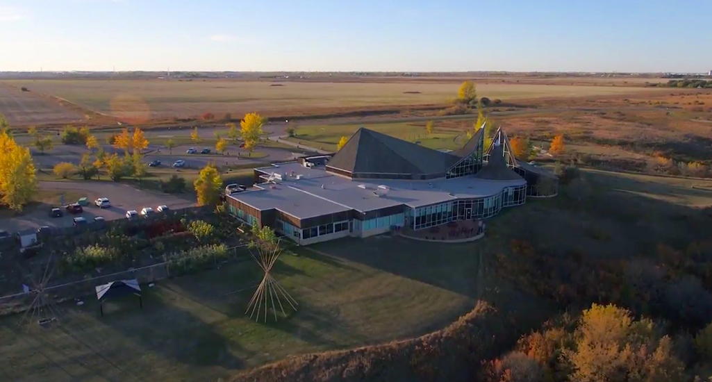 aerial photo of Wanuskewin Heritage Park