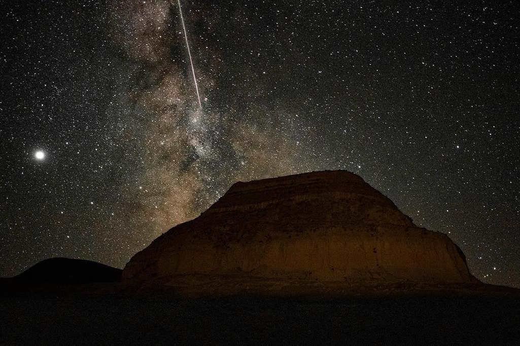 perseid shower in saskatchewan