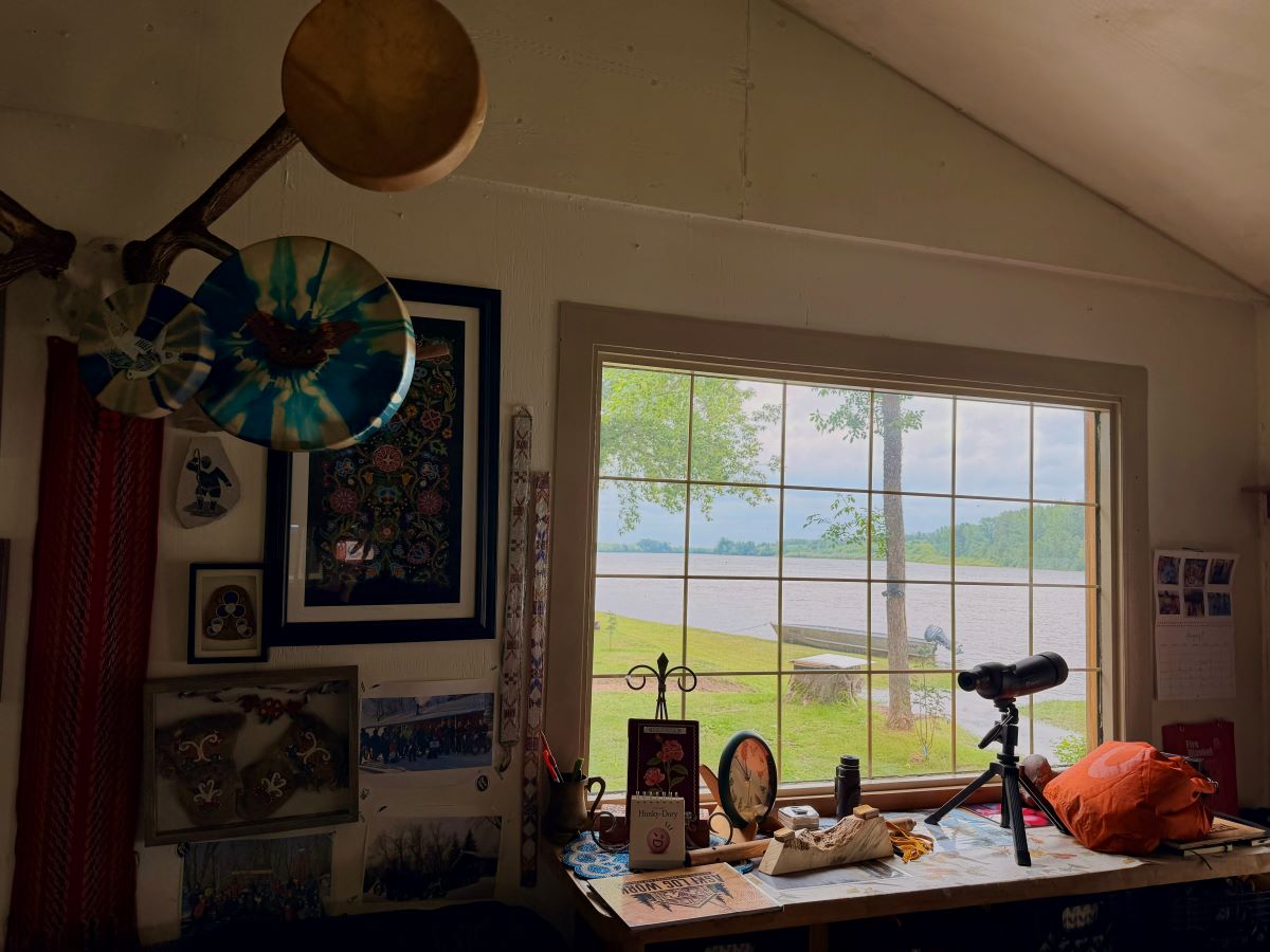 Views from the communal kitchen and dining room