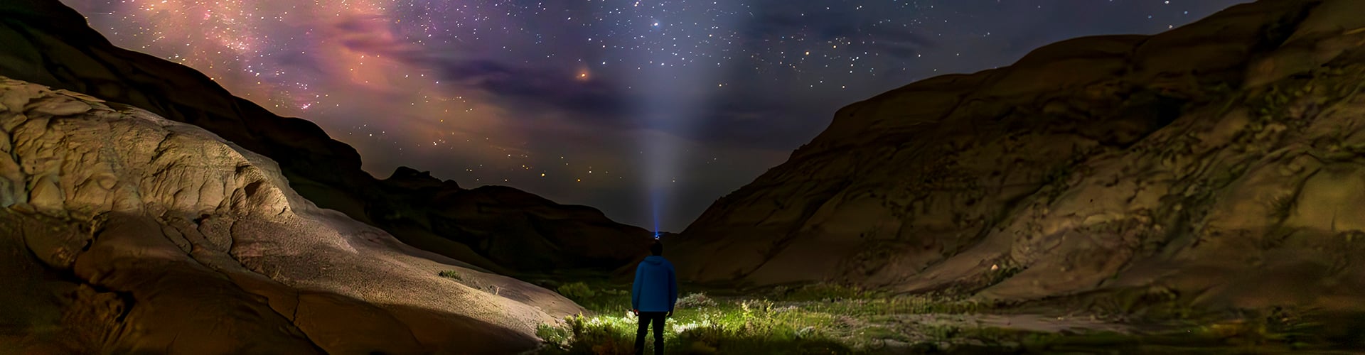 night sky in grasslands national park