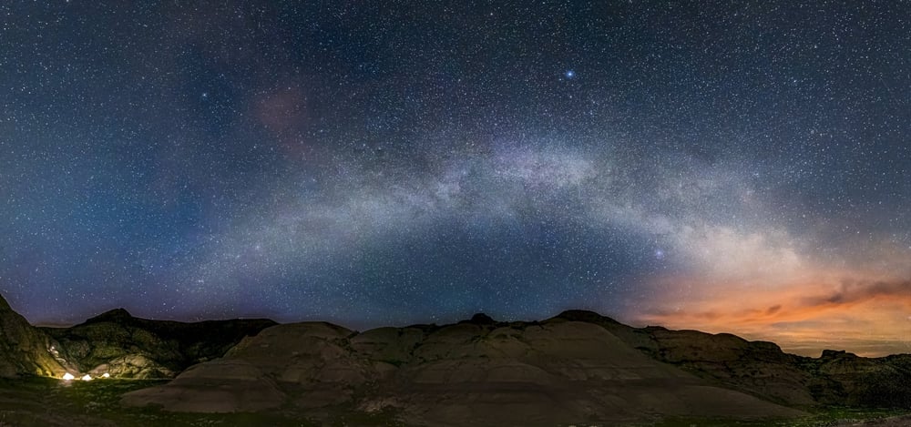 night sky over grasslands national park