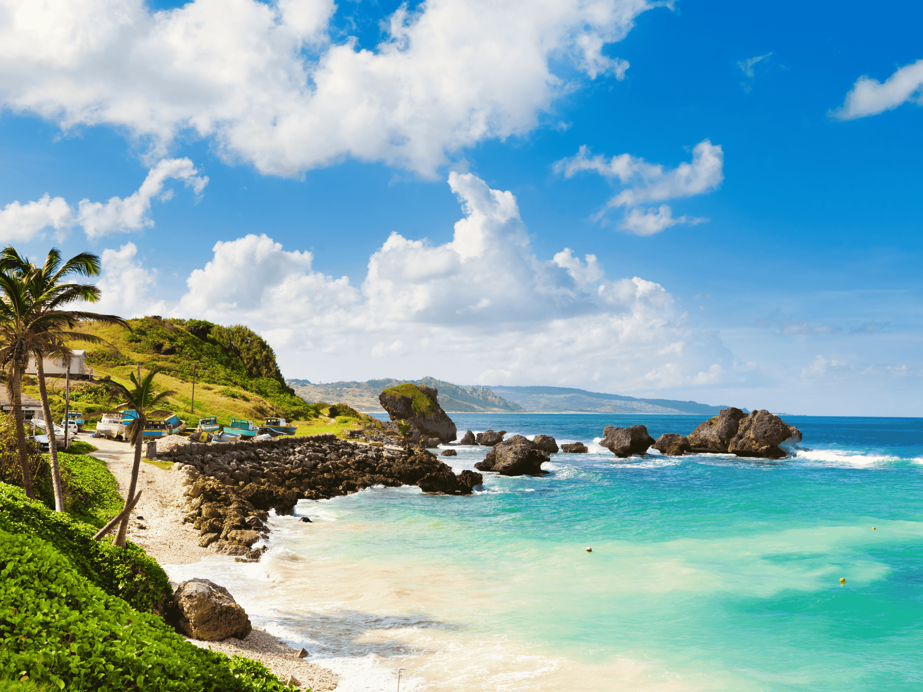 Bathsheba beach in Barbados