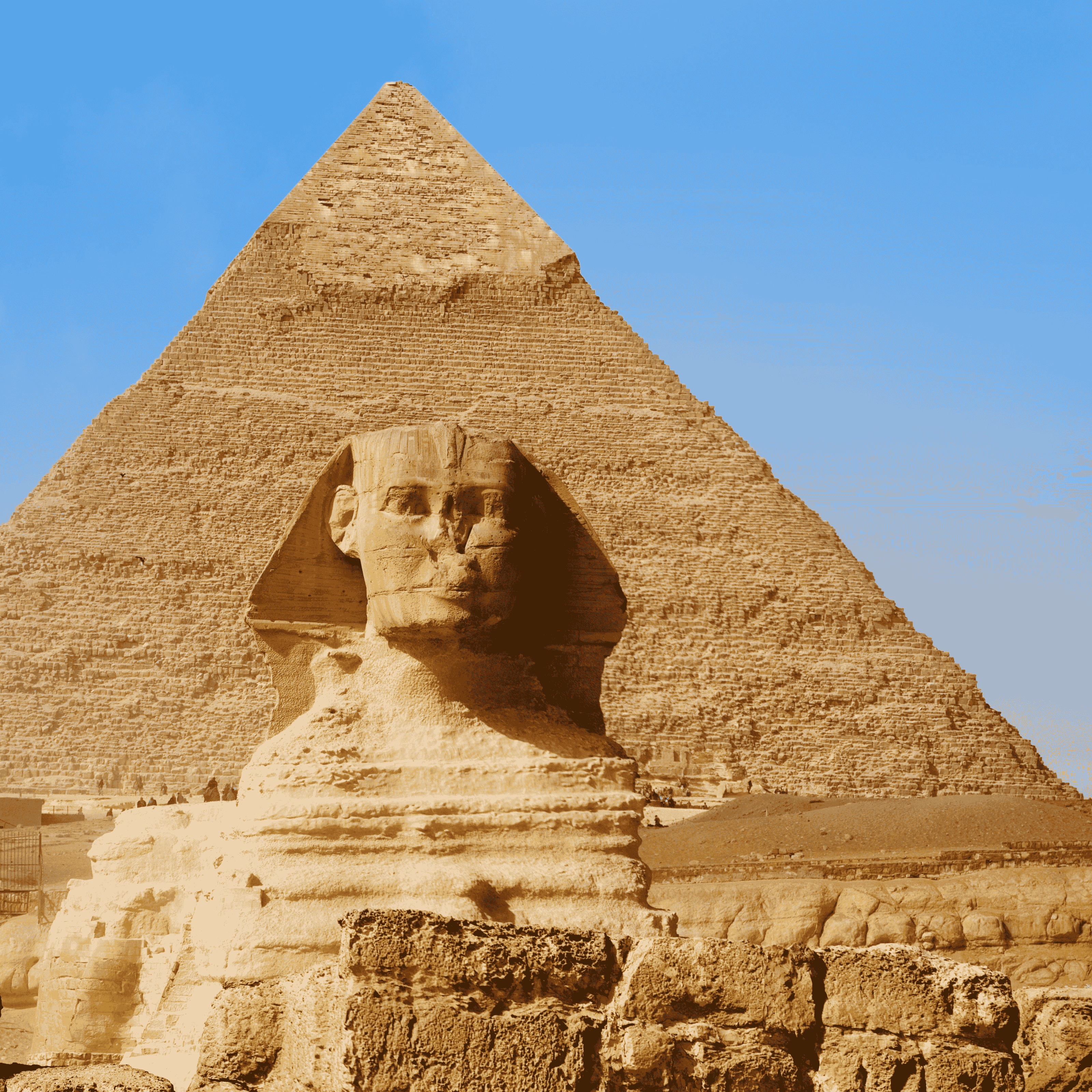 Great Pyramids of Giza and Sphinx, Giza, Cairo, Egypt