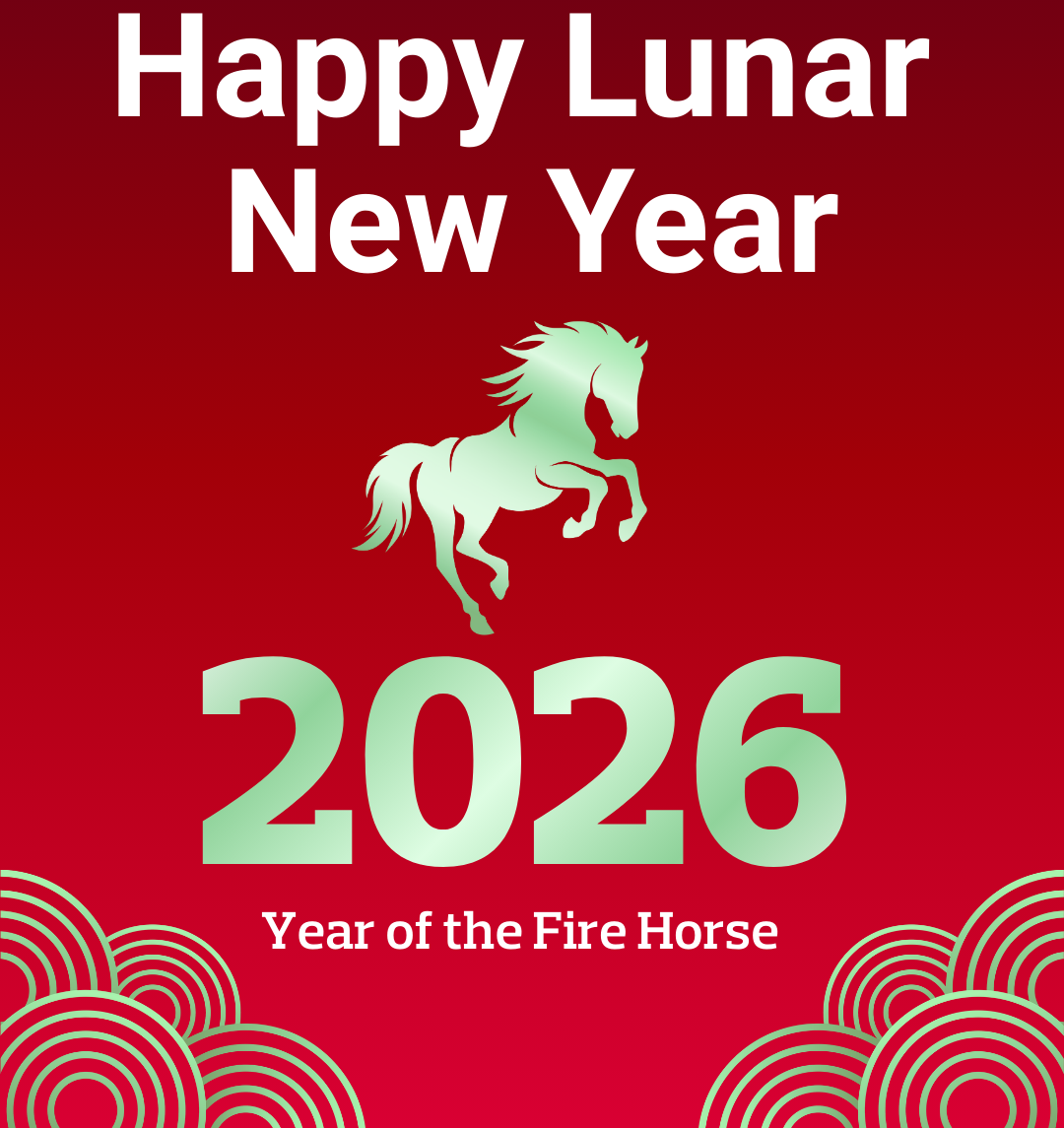 Cropped Fire Horse - Chinese new year 