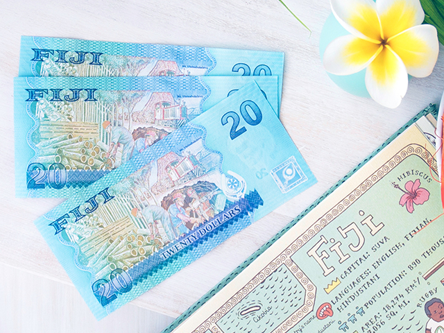 Fiji dollars and Frangipani