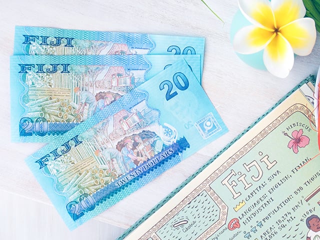 Fiji dollars and Frangipani