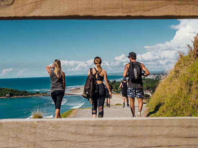 Looking out over bay 