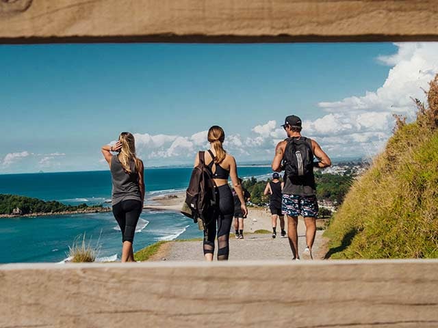 Looking out over bay