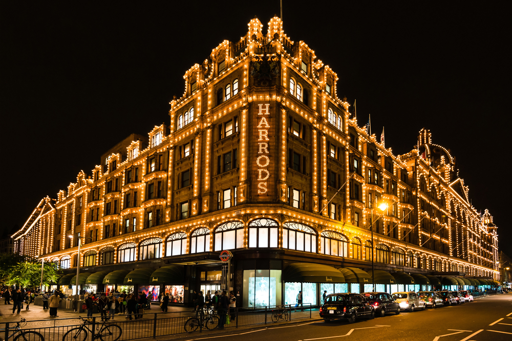 Harrods shopping mall London