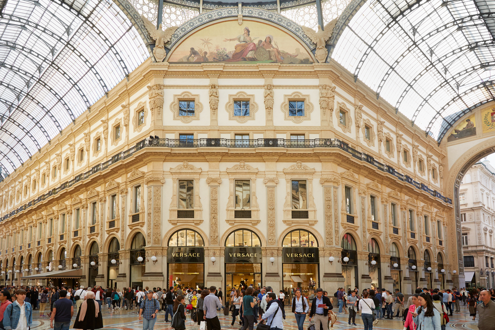 Shopping mall in Milan