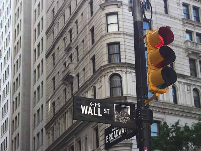 Wall street sign