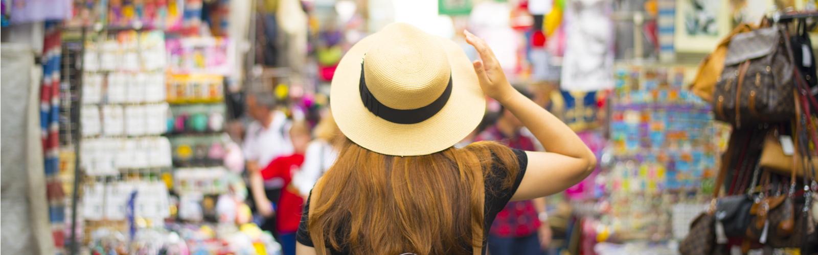 woman at street market