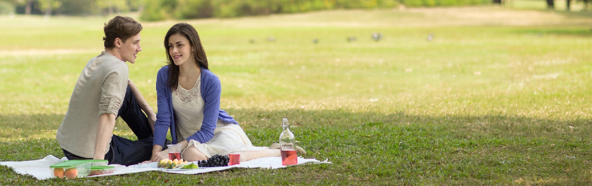 couple having picnic