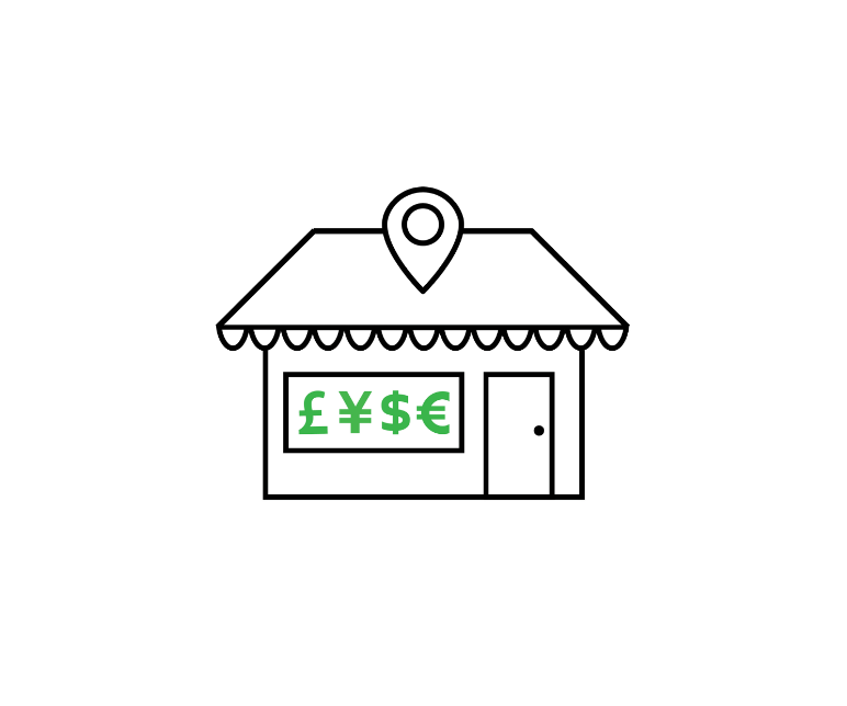 Currency Exchange Store Icon small Transparent