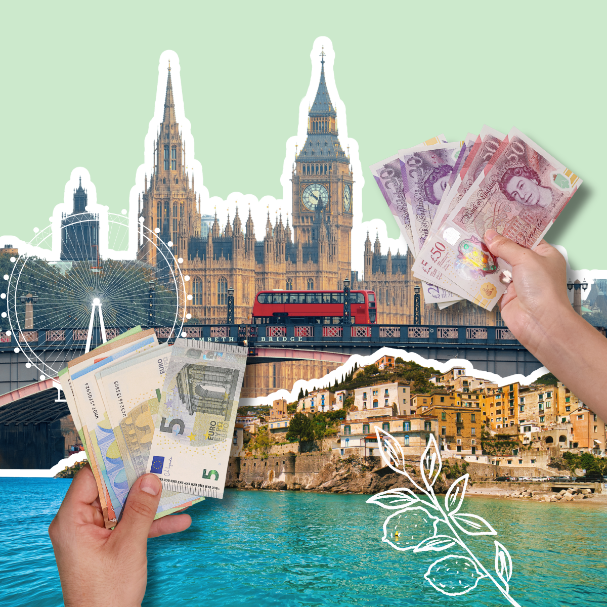 Euro Summer Currency
